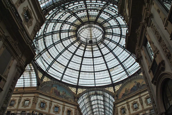 Střecha Galleria Vittorio Emanuele Obchodní Centrum Itálie — Stock fotografie