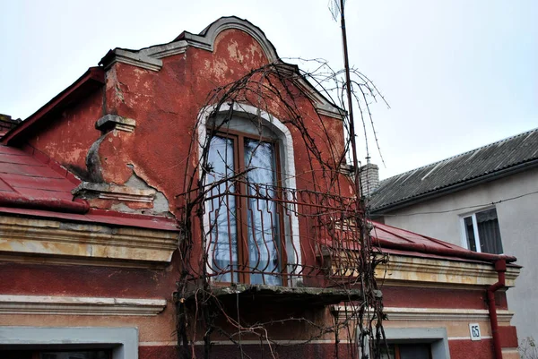 Herfst Balkon Ternopil Oekraïne — Stockfoto