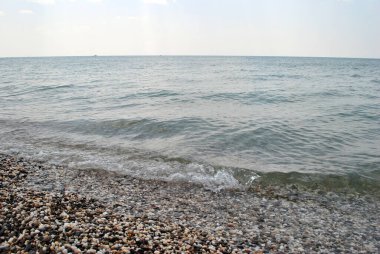 Sahildeki deniz dalgaları