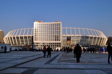 Akşam stadyum manzarası