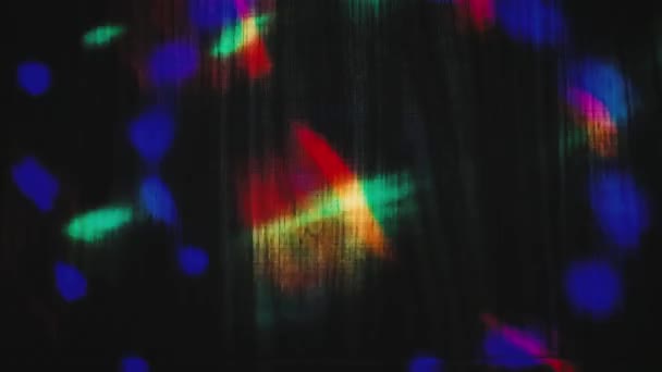 Fondo Movimiento Abstracto Con Animación Baile Líneas Luces Brillantes Multicolores — Vídeos de Stock