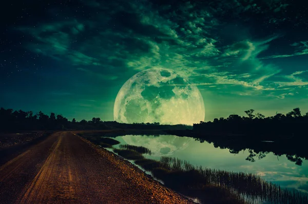 Manipolazione Foto Bellissimo Cielo Notturno Con Molte Stelle Paesaggio Cielo — Foto Stock