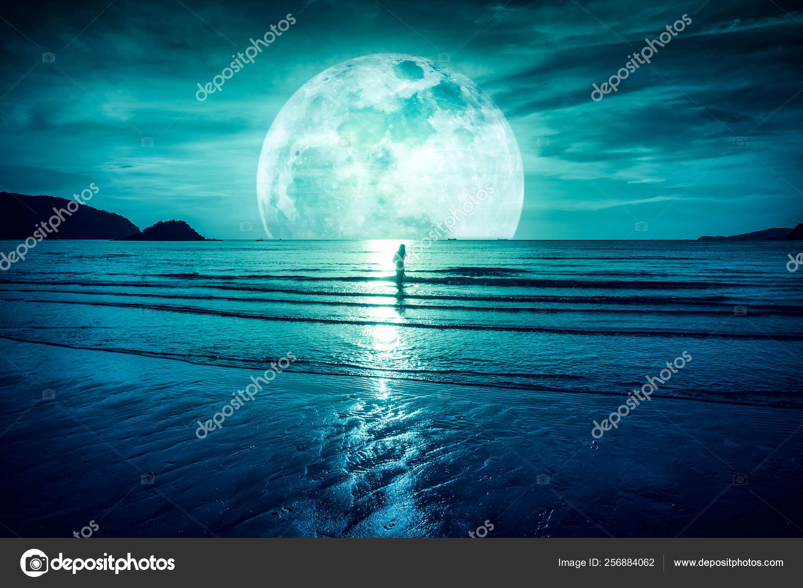 Super Moon Colorful Sky With Cloud And Bright Full Moon Over Seascape Serenity Nature Background Stock Photo Image By C Kdshutterman Super Moon Colorful Sky With Cloud And Bright Full Moon Over Seascape Serenity Nature Background Stock Photo Image By C Kdshutterman