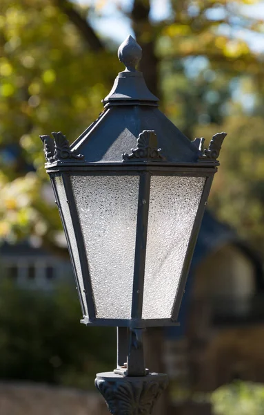 Gamla Gatan Lampa Tillverkad Järn — Stockfoto