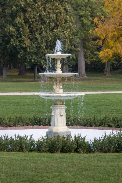 Vieille Fontaine Dans Parc — Photo