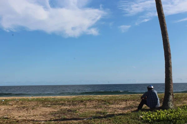 Spiaggia Cielo Blu Oceano — Foto Stock