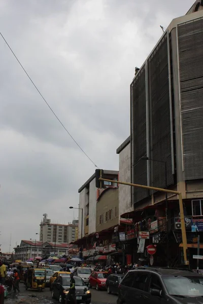 September 2919 Lagos Nigeria Porträttbild Affärstid Idomuta Market Nära Broad — Stockfoto