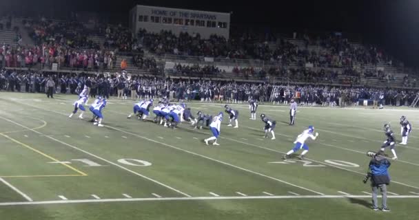 Jeu Football Établissement Tir Lumières Vendredi Soir — Video