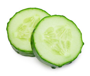 beyaz izole salatalık