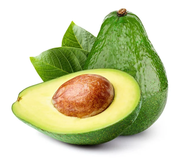 Aguacate aislado sobre blanco — Foto de Stock