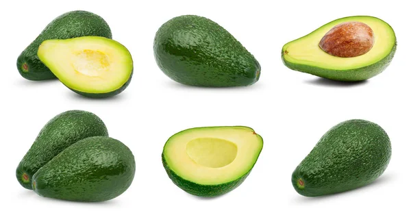 Aguacate aislado sobre blanco — Foto de Stock