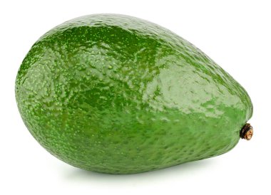 Avokado beyaz üzerine izole