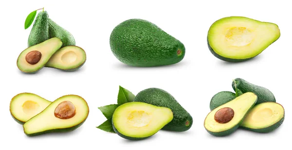 Avocado isoliert auf weiß — Stockfoto