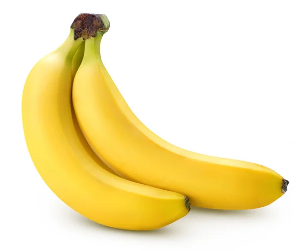 Kilka bananów na białym tle — Zdjęcie stockowe