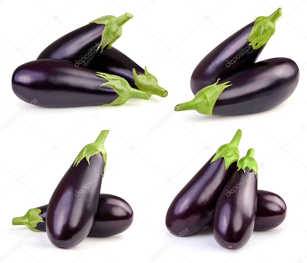 Eggplant isolated on white