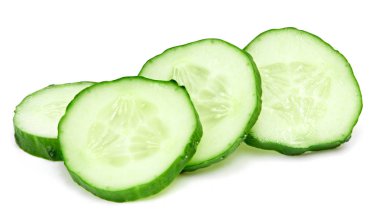 beyaz izole salatalık