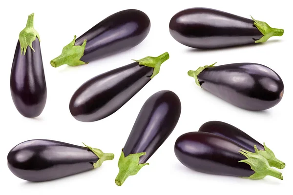 Aubergine geïsoleerd op wit — Stockfoto