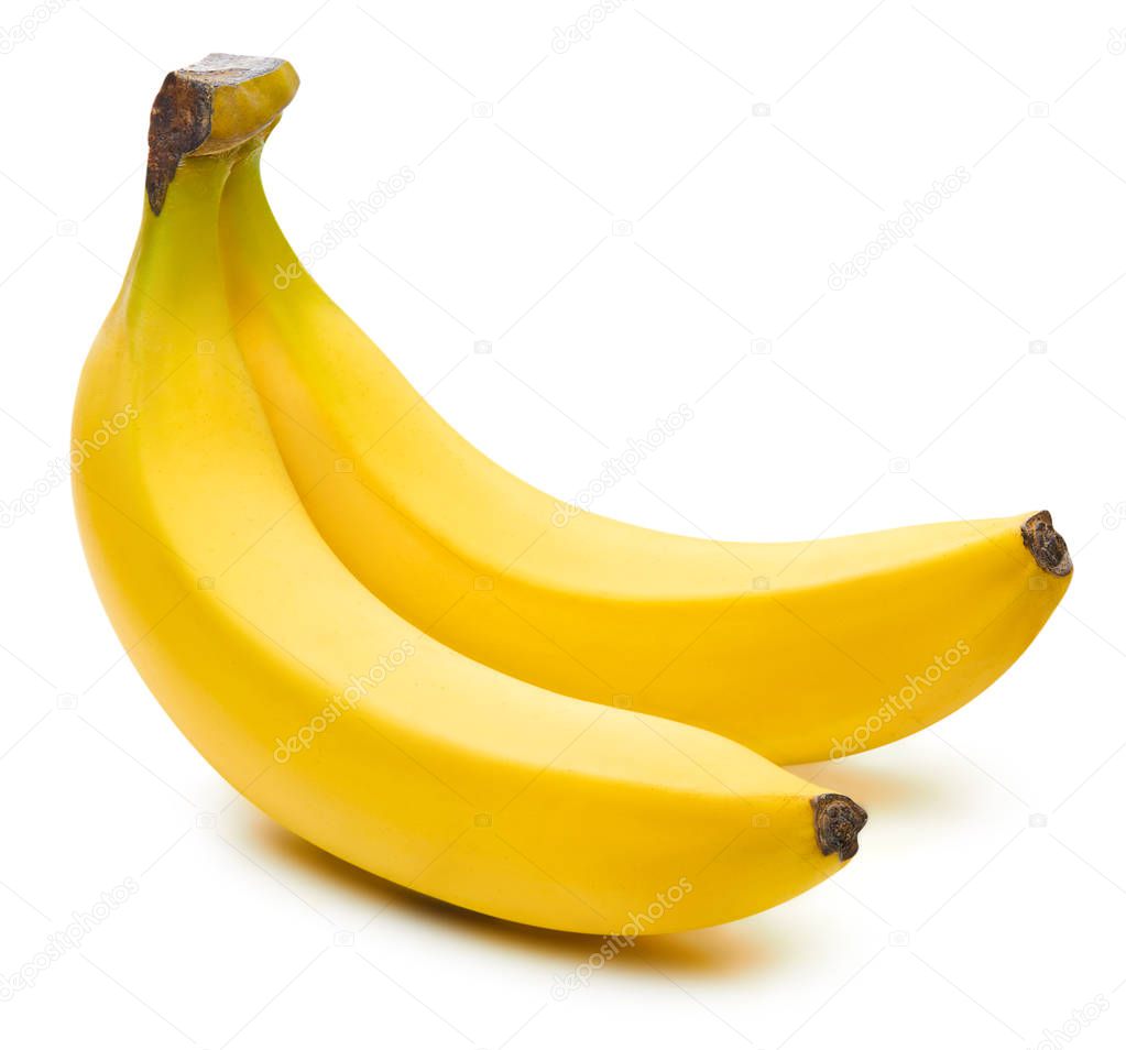 Bunch of bananas isolated