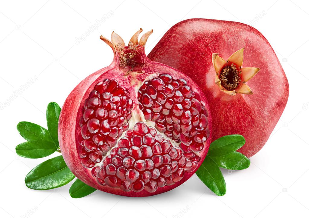 Pomegranate fruit isolated