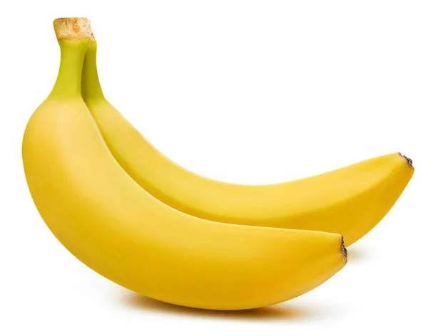 Banany Białym Tle Tło Ścieżka Przycinająca — Zdjęcie stockowe