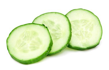 beyaz izole salatalık