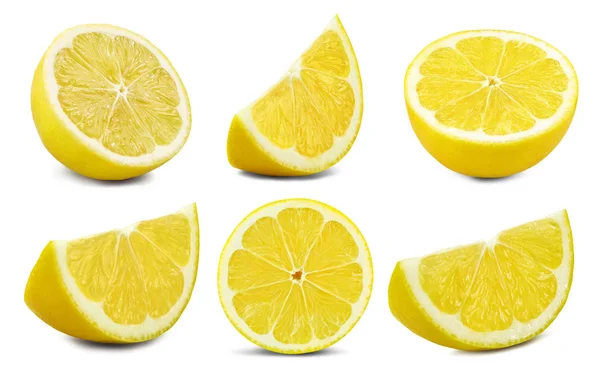 Fruta de limón Recorte Camino — Foto de Stock