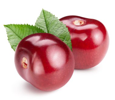 kiraz beyaz üzerine izole