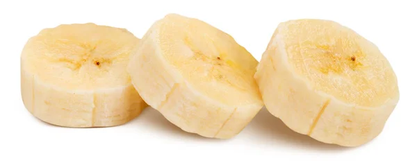 Banana slices isolated