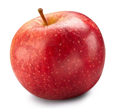 Kırmızı elma beyaz üzerine izole