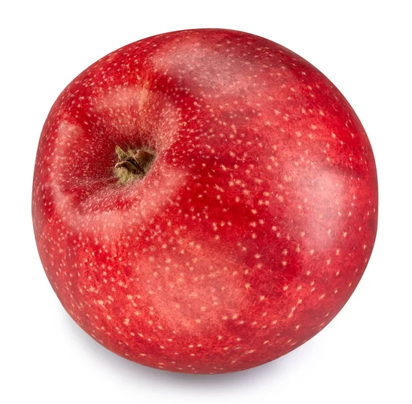 红苹果被白色隔开 苹果裁剪路径 — 图库照片