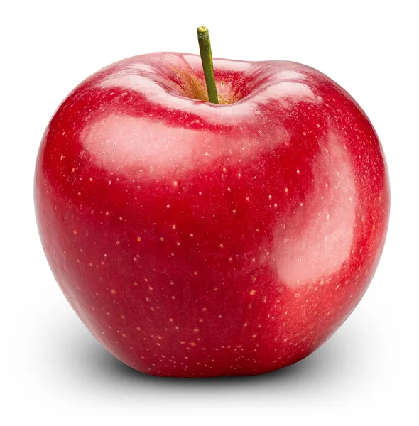 Pomme rouge isolée sur blanc — Photo
