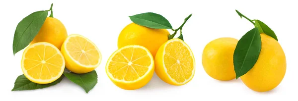 Limão isolado em branco — Fotografia de Stock