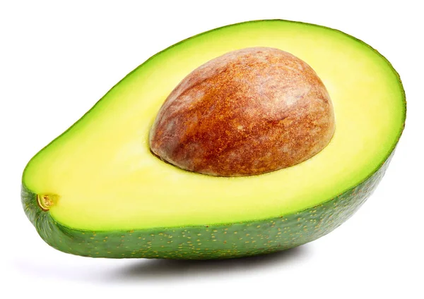 Avocado geïsoleerd op wit — Stockfoto