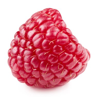 Ahududu beyaz üzerine izole