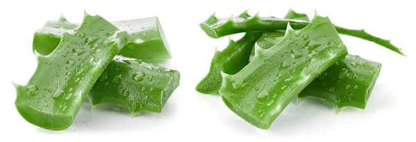 Aloe vera aislado sobre blanco — Foto de Stock