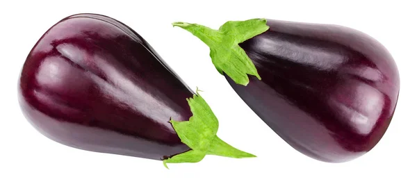 Aubergine geïsoleerd op wit — Stockfoto