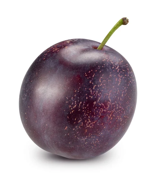 Plum isolated Clipping Path — Stock Photo, Image