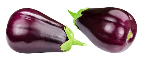 Aubergine geïsoleerd op wit — Stockfoto