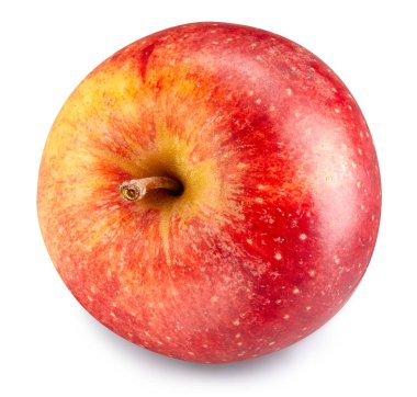 Kırmızı elma beyaz üzerine izole