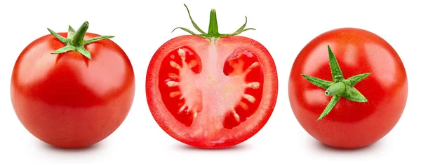 Pomodori isolati su bianco — Foto Stock