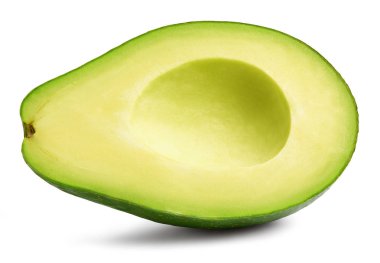 Avokado beyaz üzerine izole