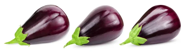 Aubergine geïsoleerd op wit — Stockfoto