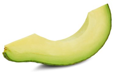 Avokado beyaz üzerine izole