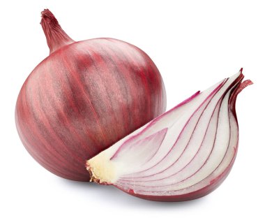 Beyaz üzerinde soğan izole