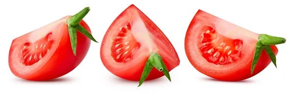 Pomodori isolati su bianco — Foto Stock