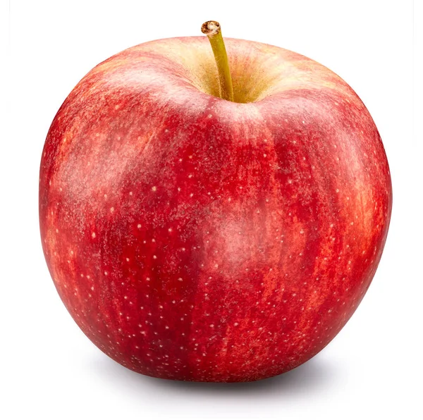 흰 사과에 고립되어 있는 빨간 사과 — 스톡 사진