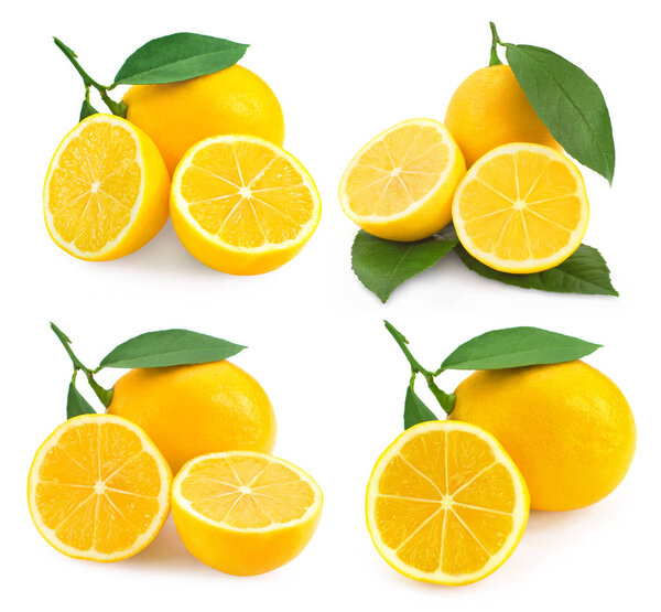 Lemon fruits isolated