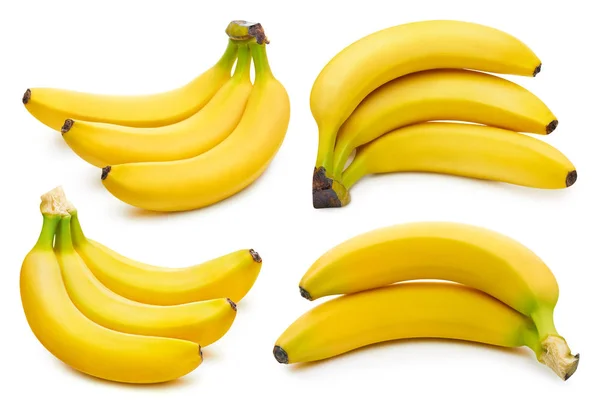 Μάτσο μπανάνες απομονωμένες — Φωτογραφία Αρχείου