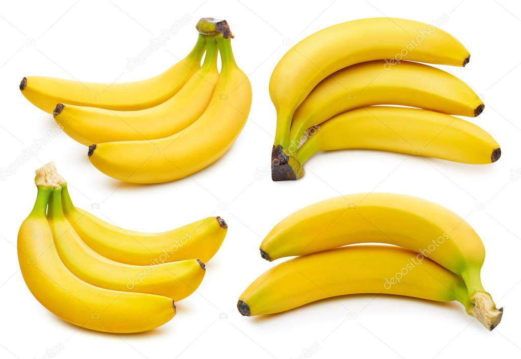 Bunch of bananas isolated