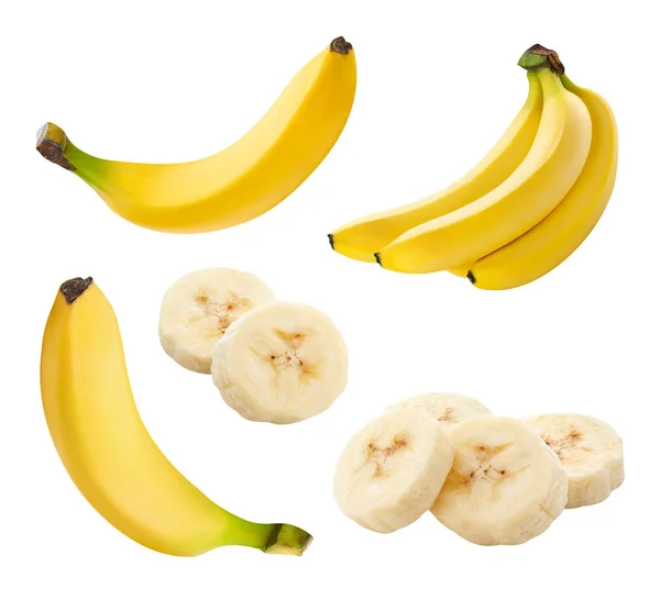 Massa bananer isolerade — Stockfoto